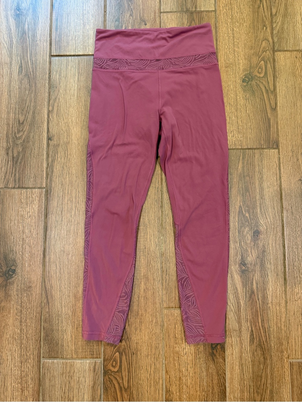 Athleta Luxe Mesh 7/8 Tight Women’s Leggings Pink Ankle Size S